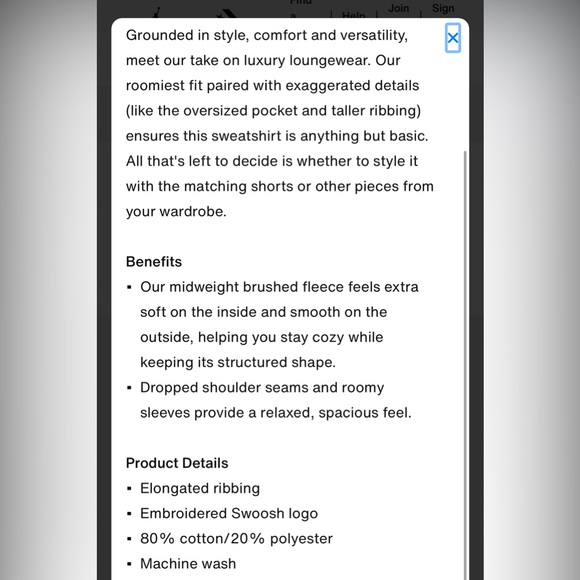 Nike Oversized Crewneck Sweatshirt - Picture 6 of 7